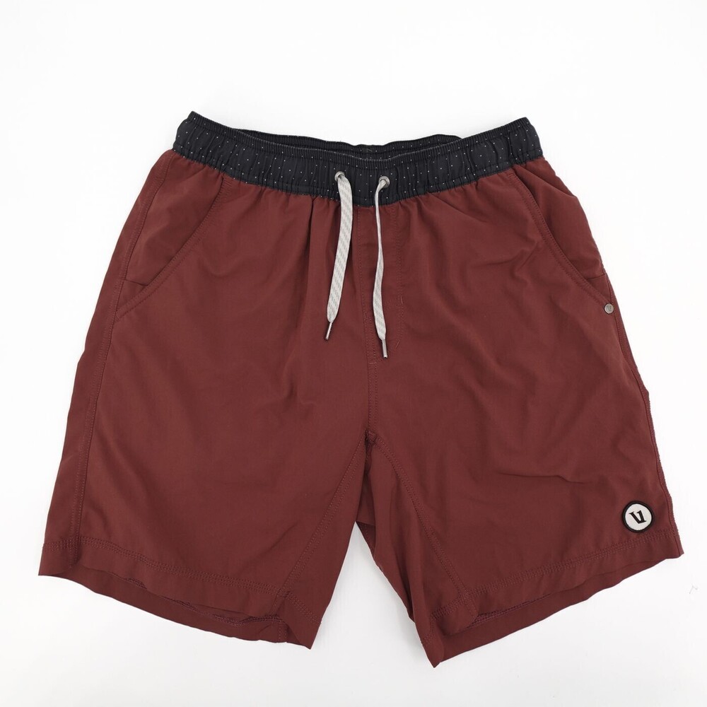 Vuori Shorts Mens Small Red Today Sweat Athletic LIned Workout Performance Run